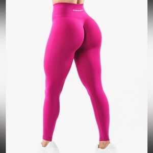 NEW alphalete amplify leggings magenta rasberry pink size small